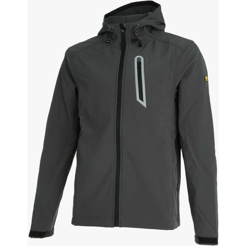 foto del prodotto utility giacca da lavoro softshell sail grigio taglia s diadora