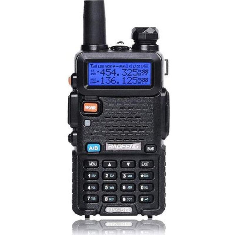 foto del prodotto uv5r walkie vhf uhf fm radio con radio a doppia banda, noir 1 pezzo batteria agli ioni di litio da 1800 mah