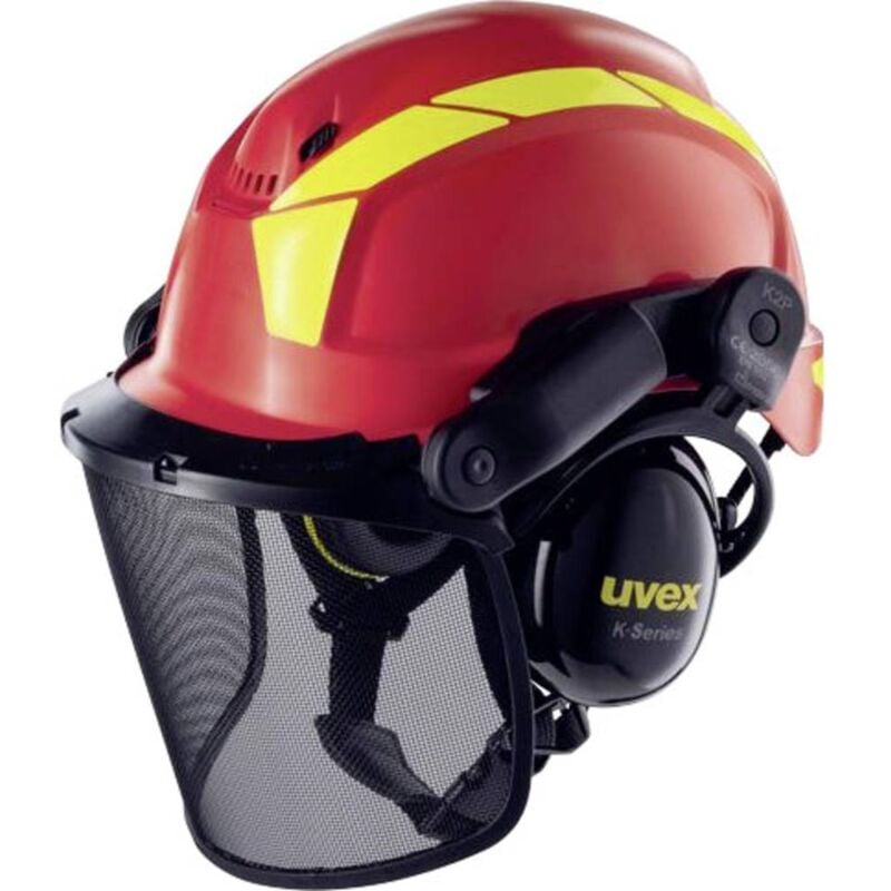foto del prodotto uvex 9772 9774238 casco forestale rosso