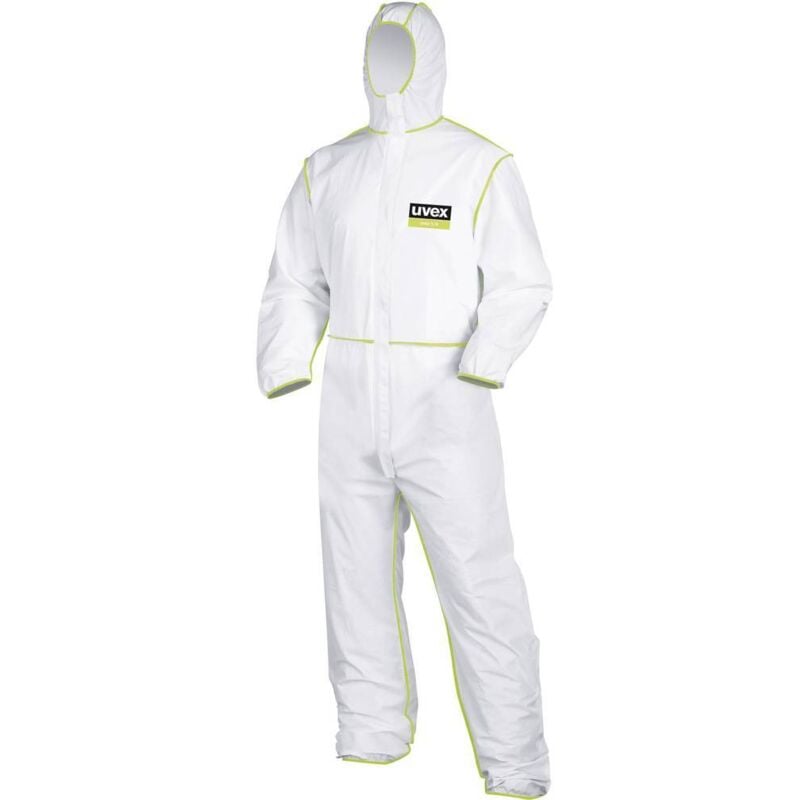 foto del prodotto uvex 9871010 tuta di protezione monouso tipo 5 6 taglia m bianco