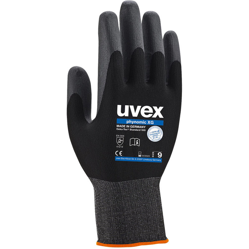 foto del prodotto uvex guanti antinfortunistici phynomic xg 60070 12 xxxl nero nero