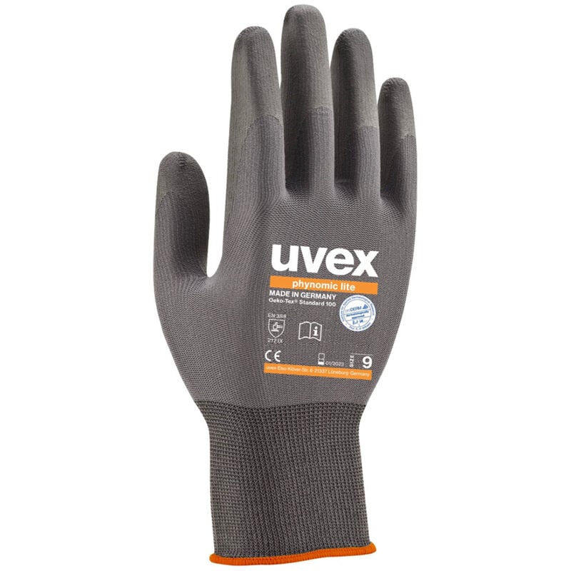 foto del prodotto uvex guanti da lavoro phynomic lite 60040 11 xxl grigio