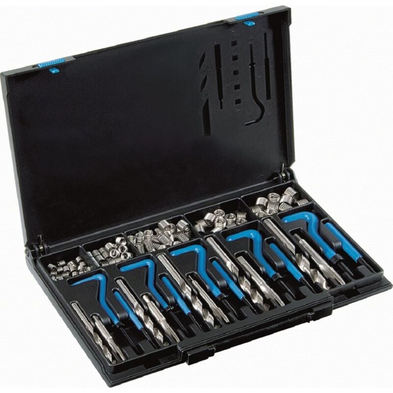 foto del prodotto v coil kit di riparazione professionale per filetti, 1 4 x 28, 5 16 x 24, 3 8 x 24, 7 16 x 20, 1 2 x 20 unf