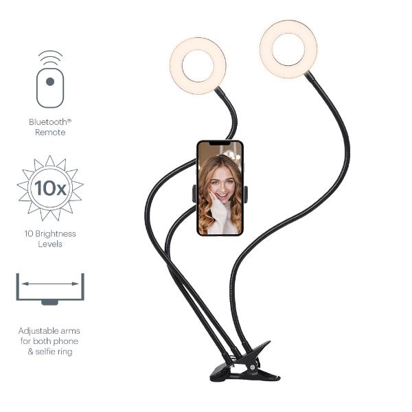 foto del prodotto v dual classic 2 in 1 selfie ring