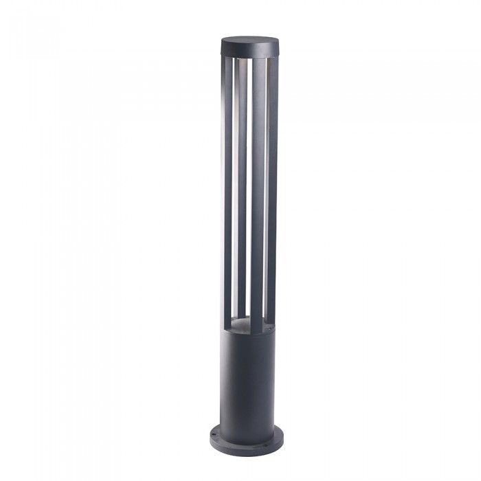 foto del prodotto v tac 10w led wall light corpo griggio 80cm height 6400k luce fredda