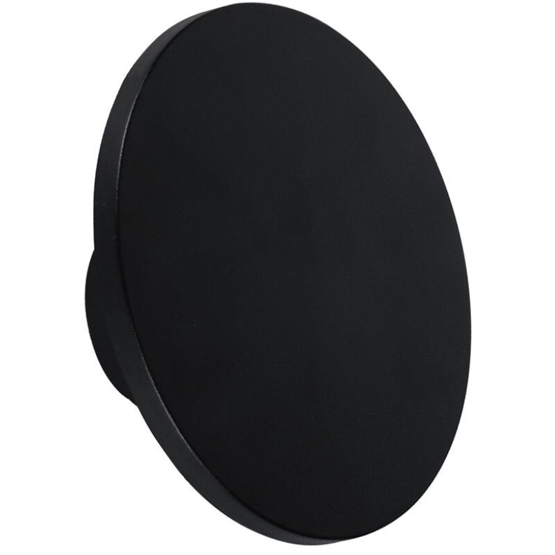 foto del prodotto v tac 12w led plafoniera rotonda corpo nero 4000k luce naturale