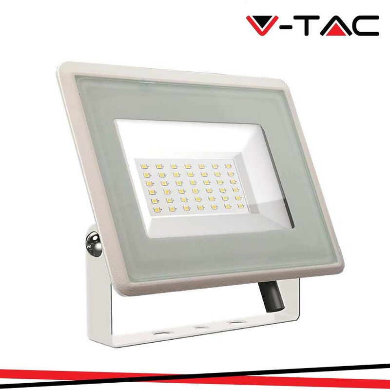 foto del prodotto v tac 50w led proiettore smd f series colore bianco 6500k luce fredda