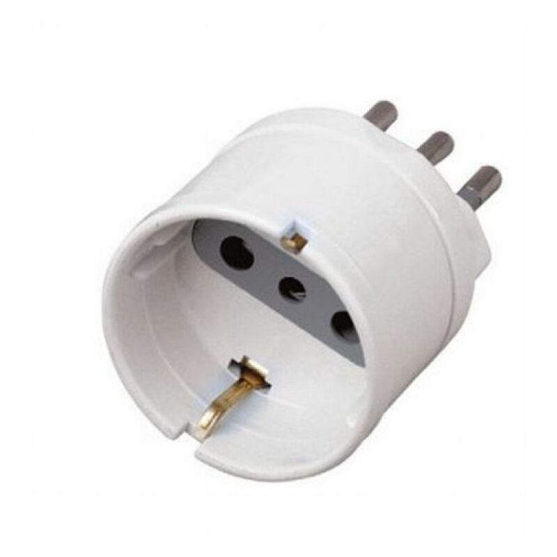 foto del prodotto v tac adattatore da schuko presa tedesca a presa 2p t 10a standard italiano sku 8719