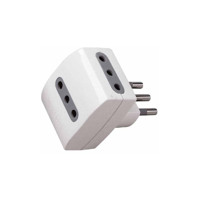 foto del prodotto v tac adattatore multiplo triplo 3 prese 2p t 10a standard italiano sku 8721
