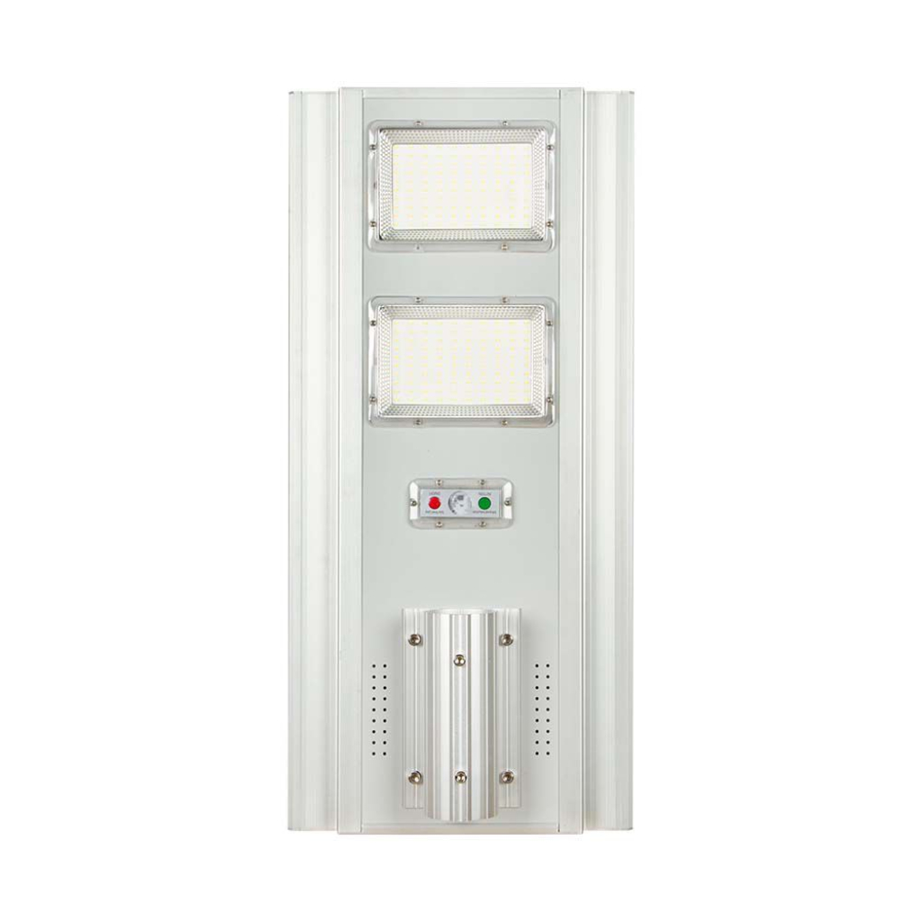 foto del prodotto v tac armatura stradale con pannello solare 200w colore bianco 6000k ip65 sku 6756