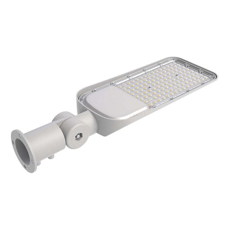foto del prodotto v tac armatura stradale led chip samsung 50w 100lm w colore grigio bianco freddo ip65