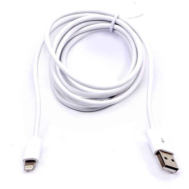 foto del prodotto v tac cavo da lightning a usb a 1.5m ricarica rapida 2.4a con licenza mfi colore bianco 8453