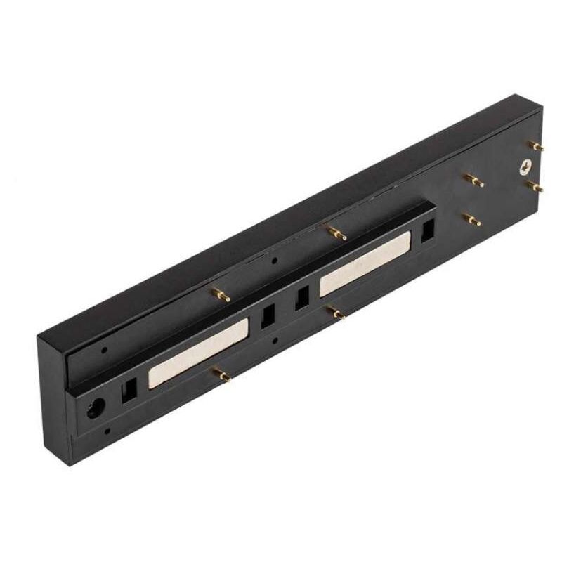 foto del prodotto v tac connettore girevole ad angolo retto a forma di i per binario magnetico colore nero
