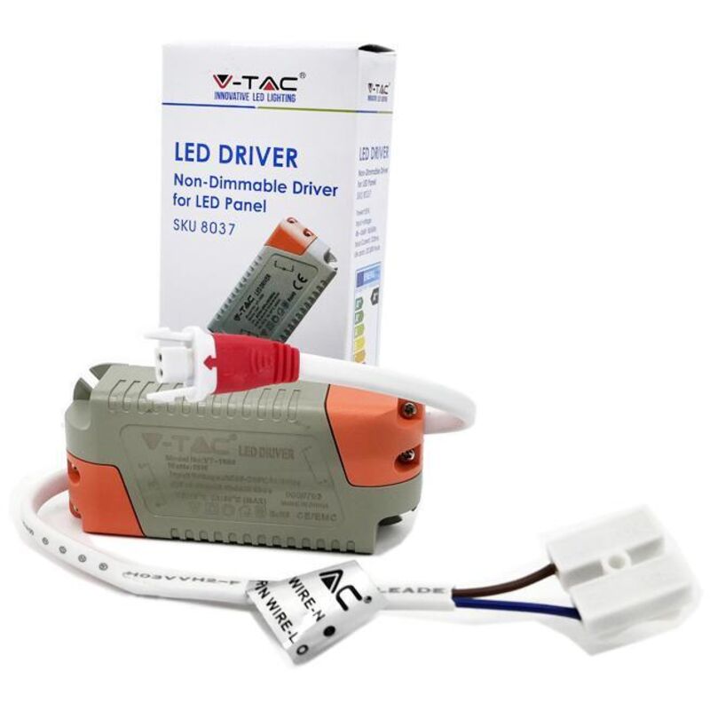 foto del prodotto v-tac driver per pannelli led da 15w colore bianco cavi a saldare