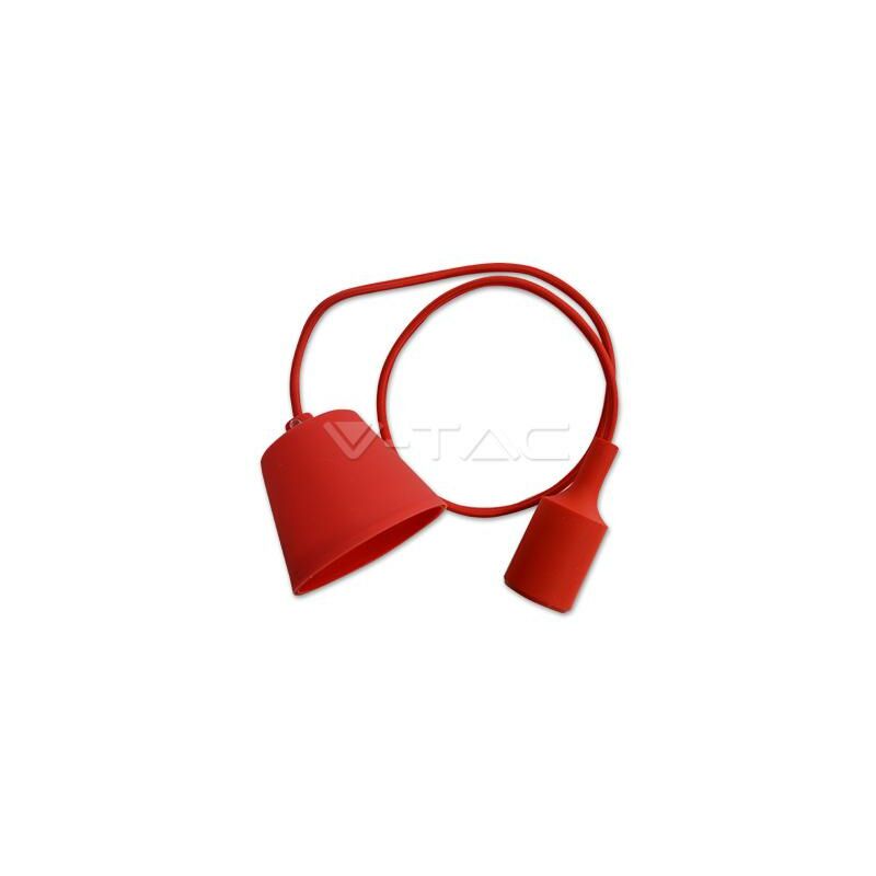 foto del prodotto v tac e27 lampadario con portalampada rosso