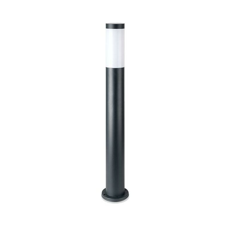 foto del prodotto v tac e27 paletto con lampada 80cm corpo in acciaio inox grigio ip44