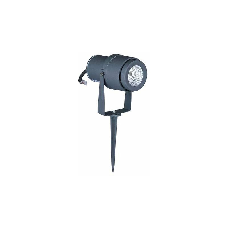 foto del prodotto v tac faretto led da giardino 12w con picchetto colore grigio 4000k ip65 sku 217551