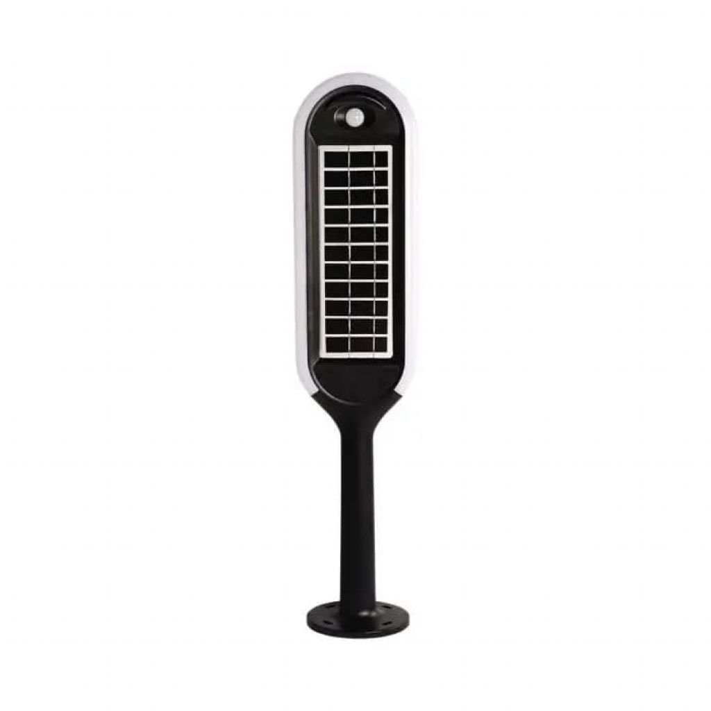 foto del prodotto v tac faretto piantana solare led da giardino 5w colore bianco e nero 4000k ip65 sku 6665