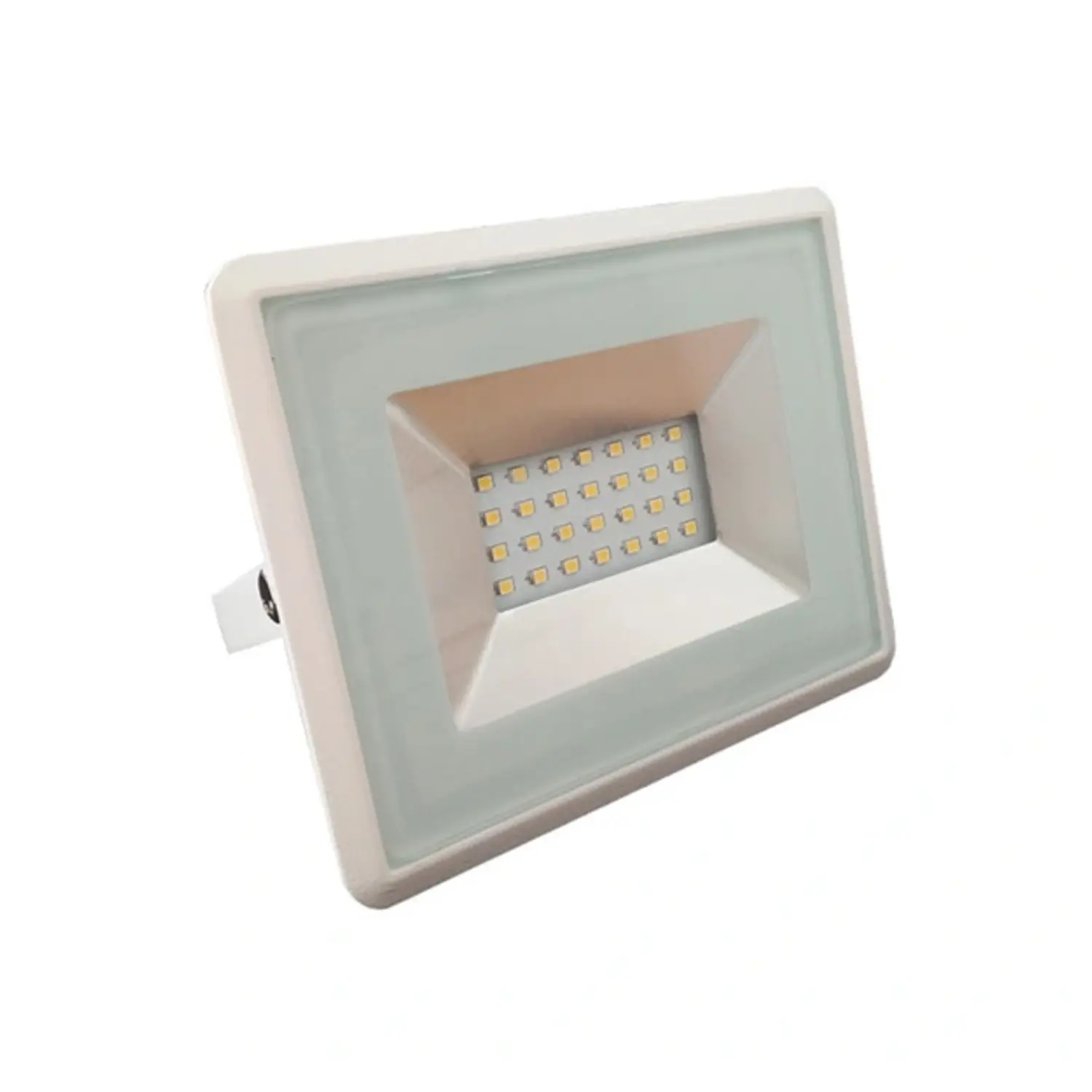 foto del prodotto v tac faro led da esterno proiettore ip65 slim 20 watt bianco caldo bianco