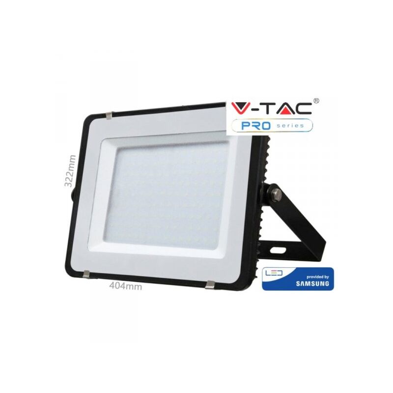 foto del prodotto v tac faro led flood light 150w ip65 bianco freddo 6400k super slim 52mm carcassa nera samsung garanzia 5 ann sku 477