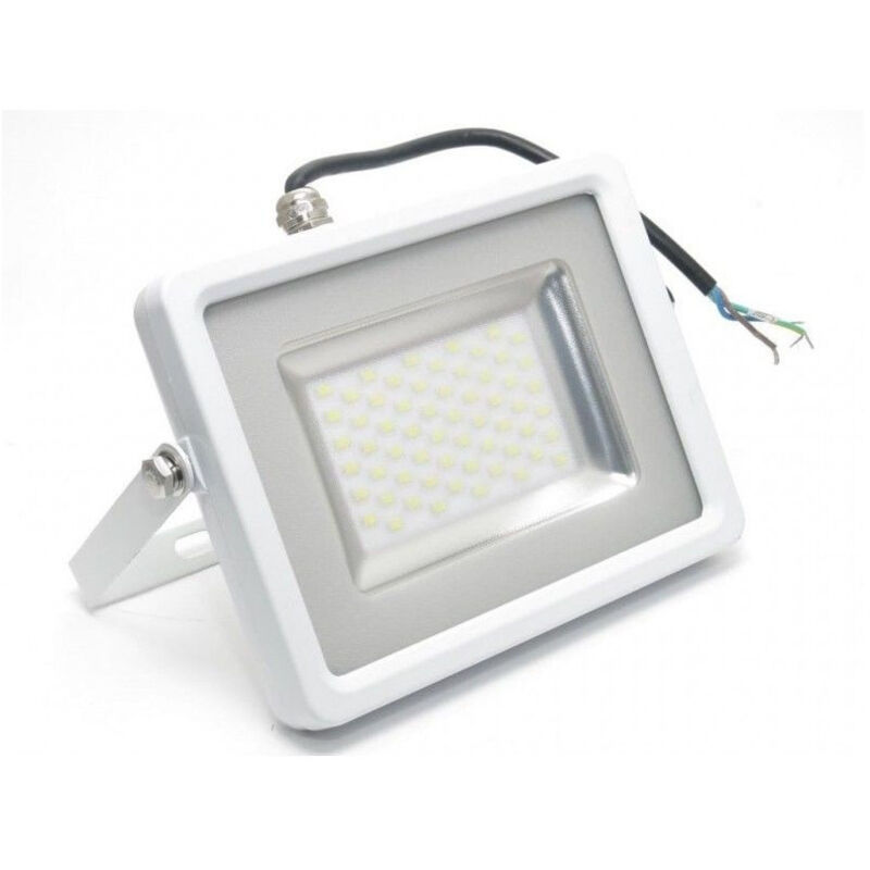 foto del prodotto v tac faro led smd 10w 20w 30w 50w 100w ultra slim da esterno colore bianco bianco freddo 20 watt trade shop traesio