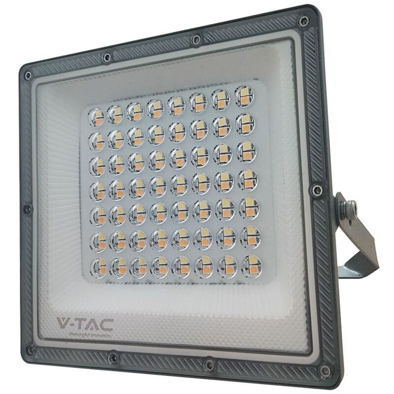 foto del prodotto v tac faro led smd 50w cct 3in1 3000k 6500k con led sostituibili colore grigio ip65 23614