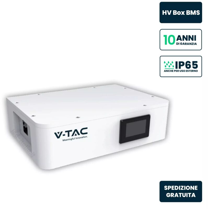 foto del prodotto v-tac - hv box bms per batterie di accumulo impilabili alta tensione sku 12002