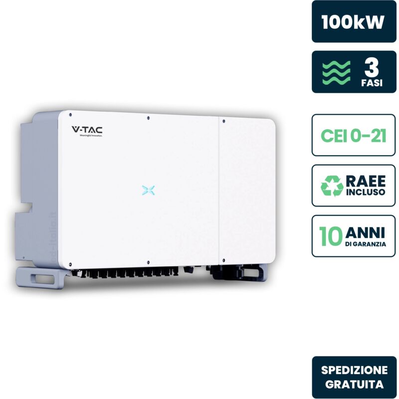 foto del prodotto v tac inverter trifase di rete on grid 100kw garanzia 10 anni ip66