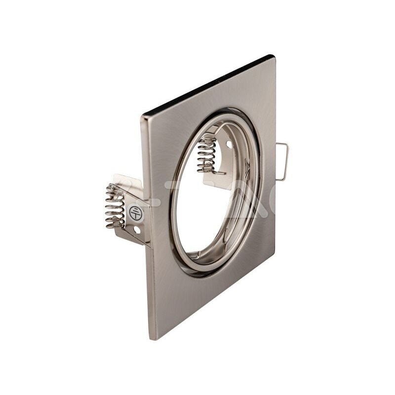 foto del prodotto v tac kit 2 portafaretti nickel gu10 quadrati vt 817 8942
