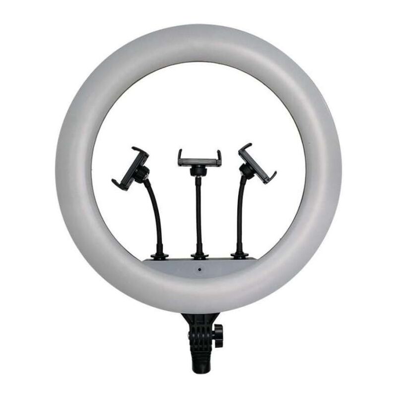 foto del prodotto v tac lampada ad anello 55w 45cm per selfie con treppiede 160cm e telecomando cct variabile 3200k 5500k
