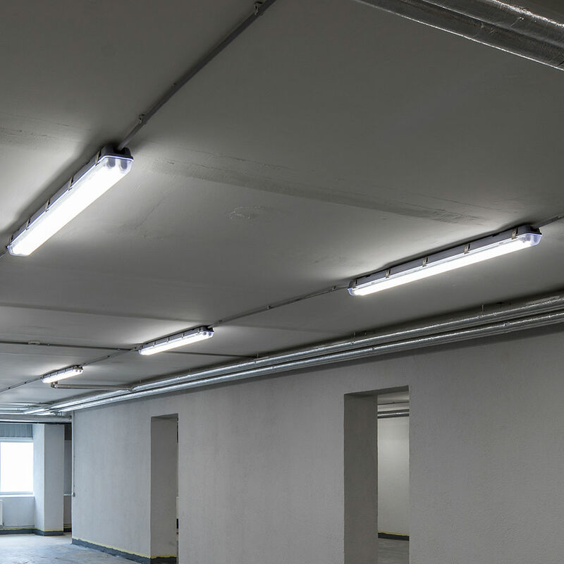 foto del prodotto v tac lampada da bagno lampada led resistente all umidit 127,5 cm lampada da officina led bianco neutro 18 watt tubo led per garage, 1x t8 18w 1x