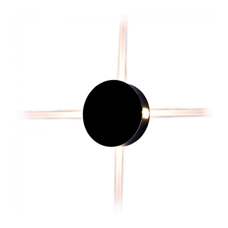 foto del prodotto v tac lampada da muro led nera 4w wall light ip65 forma rotonda vt 706 4000k