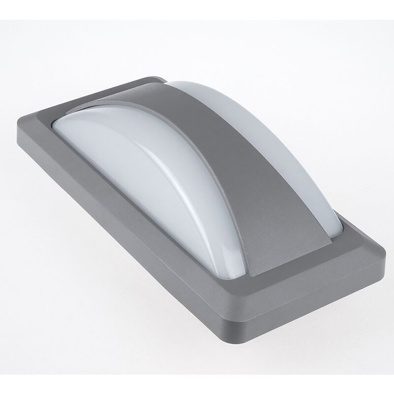 foto del prodotto v tac lampada da muro led smd 12w wall light ip65 colore grigio vt 8058 3000k