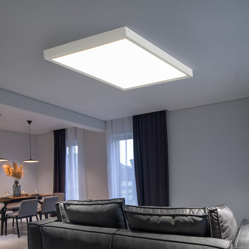 foto del prodotto v tac lampada da soffitto plafoniera da ufficio pannello led da incasso quadrato, lampada a luce diurna pannello da soffitto a plafone bianco, led