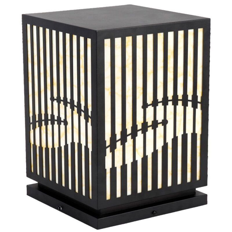 foto del prodotto v tac lampada decorativa portalampada e27 corpo nero 230230365mm ip65 23353