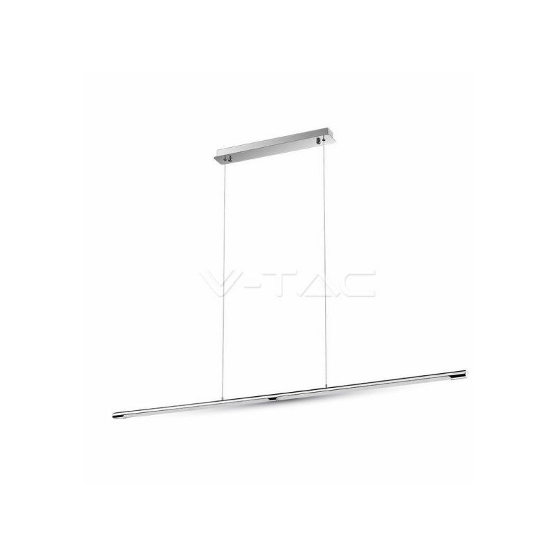 foto del prodotto v tac lampada led a sospensione moderno designer sleek lunghezza 1220mm 24w 4000k sku 3891