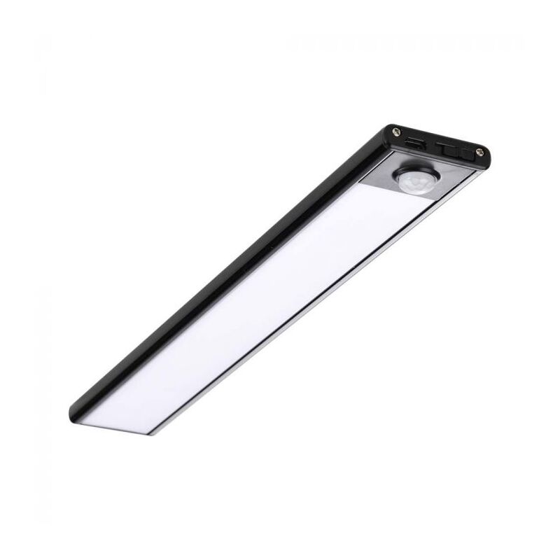 foto del prodotto v-tac lampada led barra per armadio ricaricabile usb 1.5w con sensore porta luce mobili colore nero 3000k sku 2960
