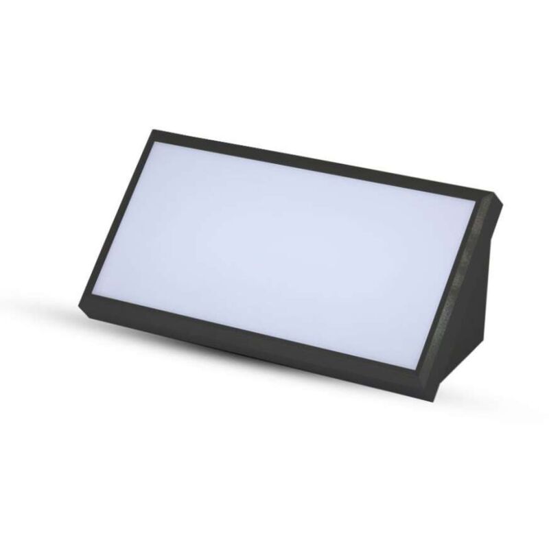 foto del prodotto v tac lampada led da muro angolare 20w colore nero 6400k ip65
