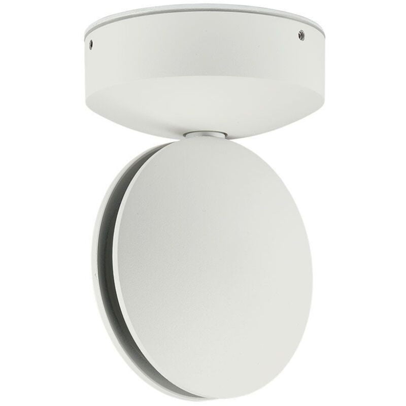 foto del prodotto v tac lampada led da parete rotonda in alluminio 7w 110lm w 360 colore bianco luce 3000k ip65 218217