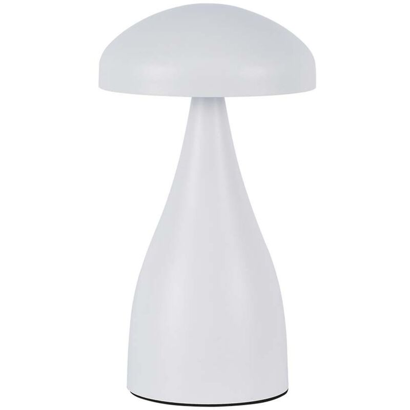 foto del prodotto v-tac - lampada led da tavolo 1w con batteria 800mah ricaricabile usb c colore bianco in metallo touch dimmerabile 3in1
