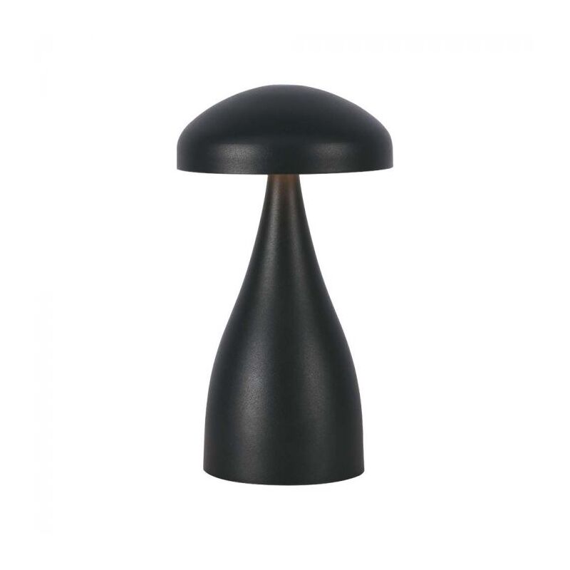 foto del prodotto v-tac - lampada led da tavolo 1w con batteria 800mah ricaricabile usb c colore nero in metallo touch dimmerabile 3in1