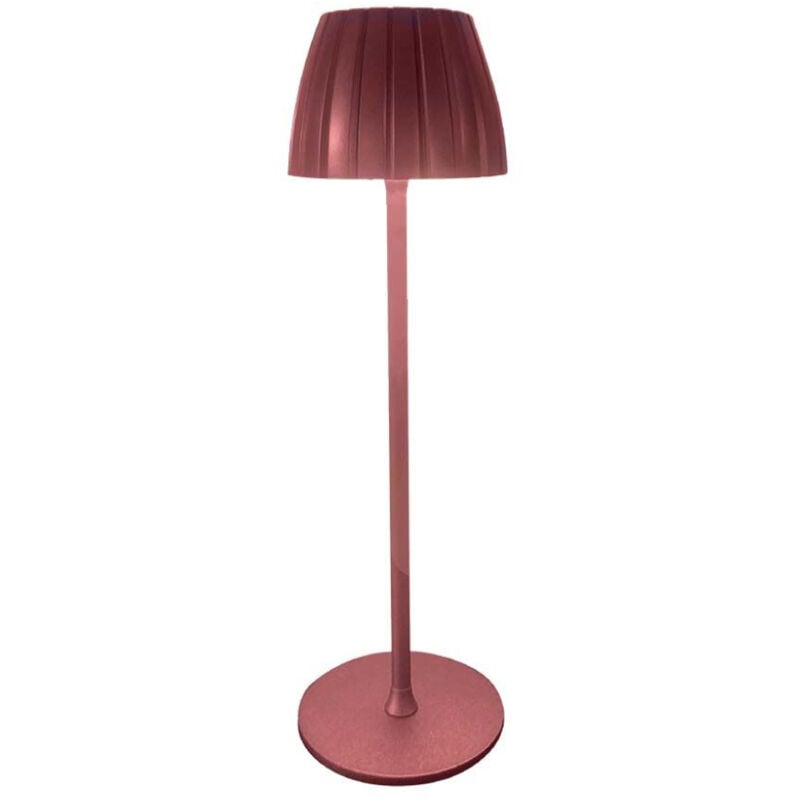 foto del prodotto v tac lampada led da tavolo 2.7w ricaricabile marrone a batteria con usb c touch dimmerabile 3in1 23354