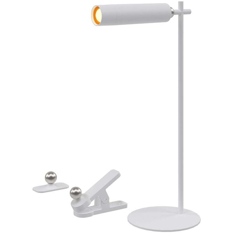 foto del prodotto v tac lampada led da tavolo magnetica 3w colore bianco ricaricabile con usb c touch dimmerabile 4000k
