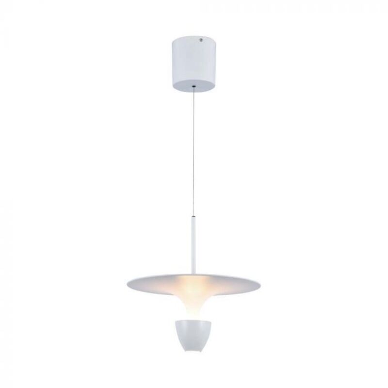 foto del prodotto v-tac lampadario led 9w dal design moderno 30300173cm bianco bianco caldo