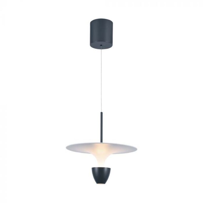 foto del prodotto v-tac lampadario led 9w dal design moderno 30300173cm bianco grigio bianco caldo