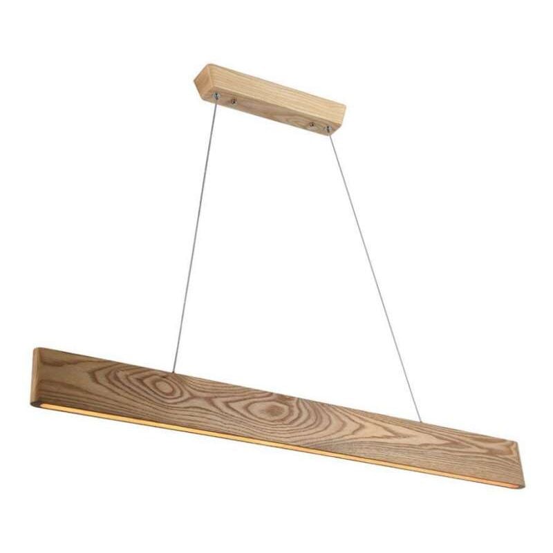 foto del prodotto v tac lampadario led con plafoniera a sospensione 10w design moderno in legno h1200x900mm 3000k