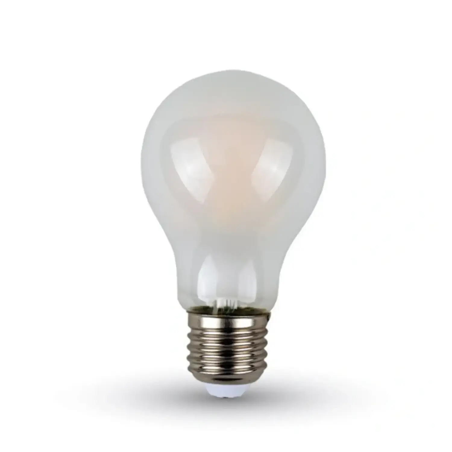 foto del prodotto v tac lampadina filo led satinata a60 bulbo e27 5 watt bianco naturale