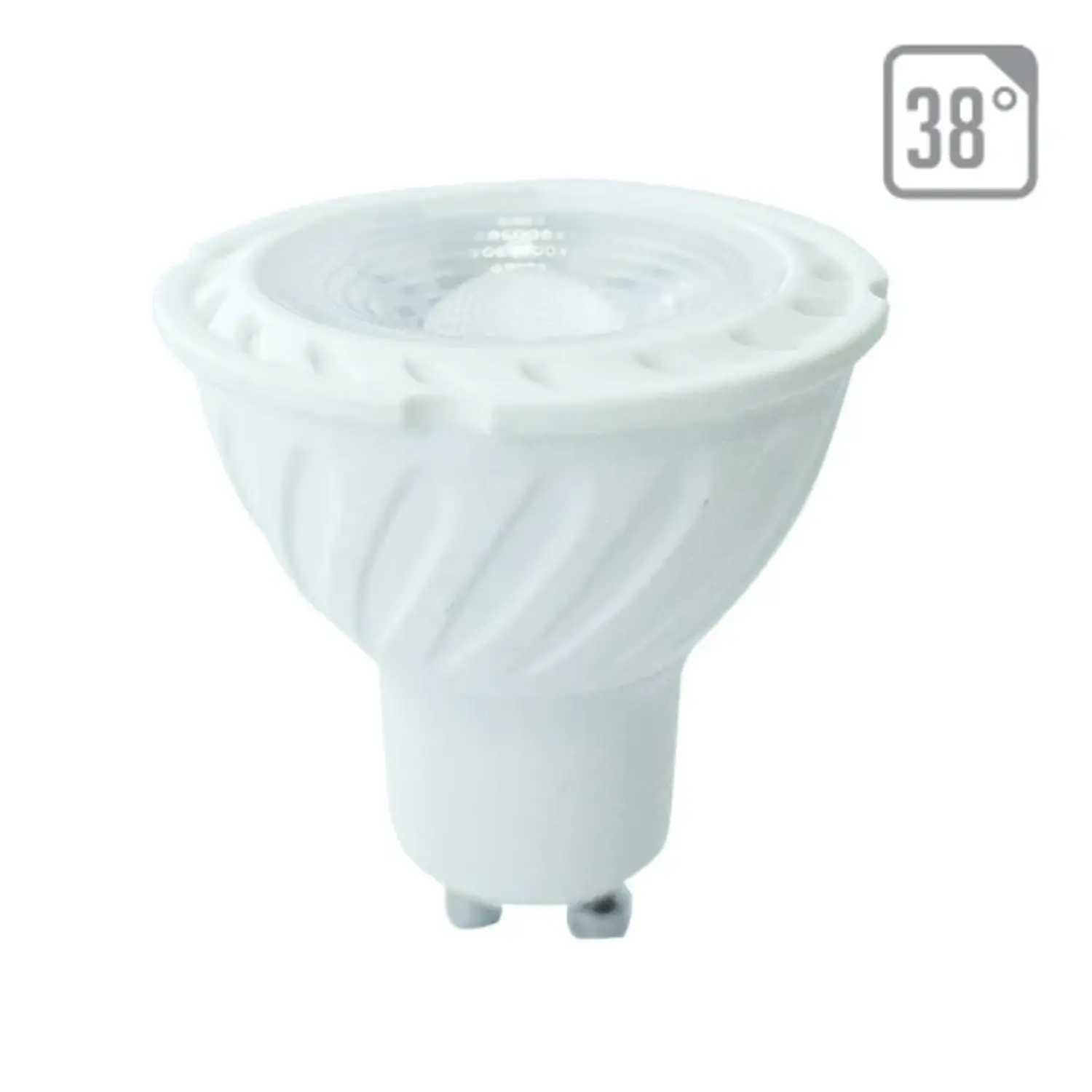 foto del prodotto v tac lampadina led 38 chip samsung lampada faretto gu10 6,50 watt bianco freddo