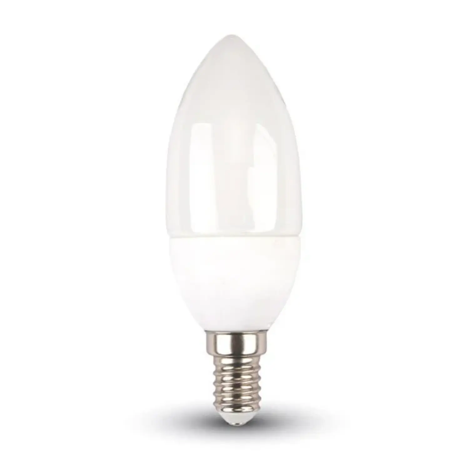 foto del prodotto v tac lampadina led candela oliva e14 5,50 watt bianco naturale