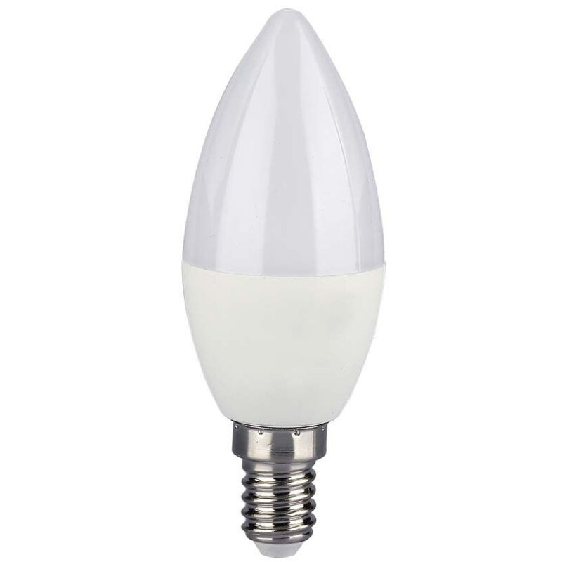 foto del prodotto v tac lampadina led e14 4,8w candela con telecomando rgb bianco caldo dimmerabile